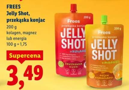 Jelly shot, przekąska konjac kolagen, magnez lub energia