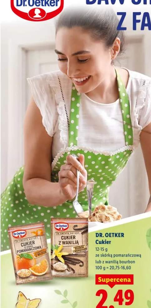 Cukier ze skórką pomarańczową lub z wanilią bourbon