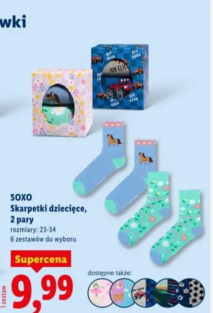 Skarpetki dziecięce, 2 pary