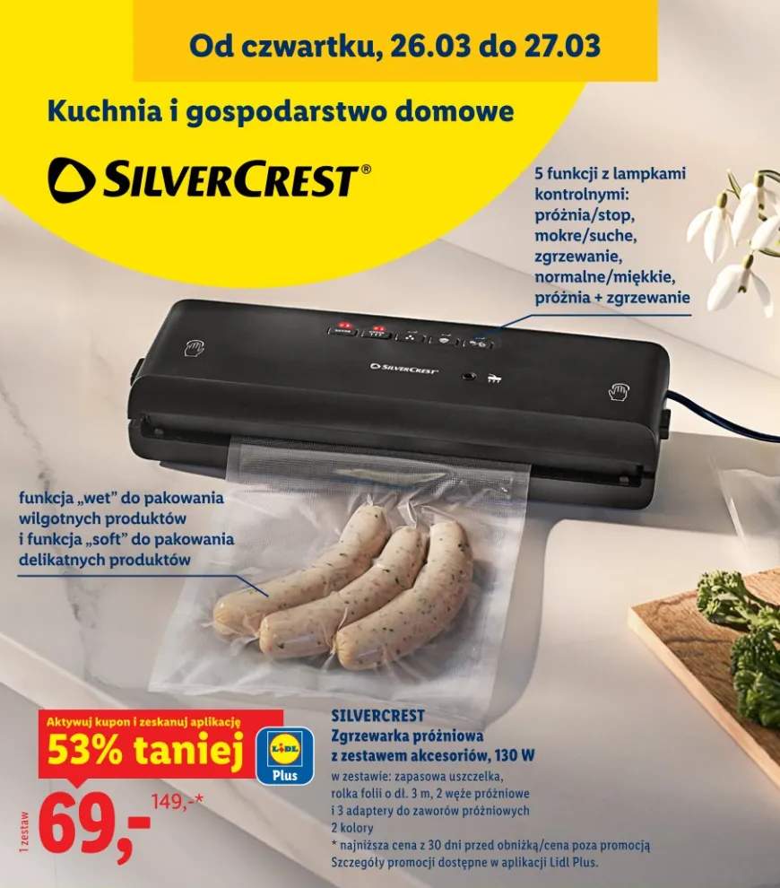 Zgrzewarka próżniowa z zestawem akcesoriów