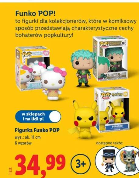 Figurka Funko POP wys.: ok. 11 cm 6 wzorów
