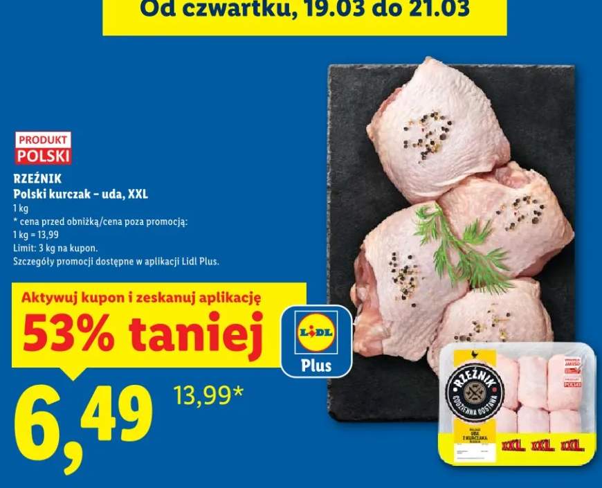 Rzeźnik Polski kurczak - uda, XXL