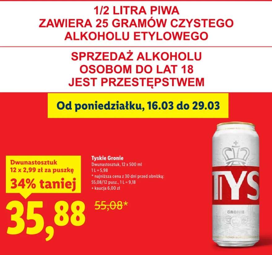 Piwo Tyskie Gronie