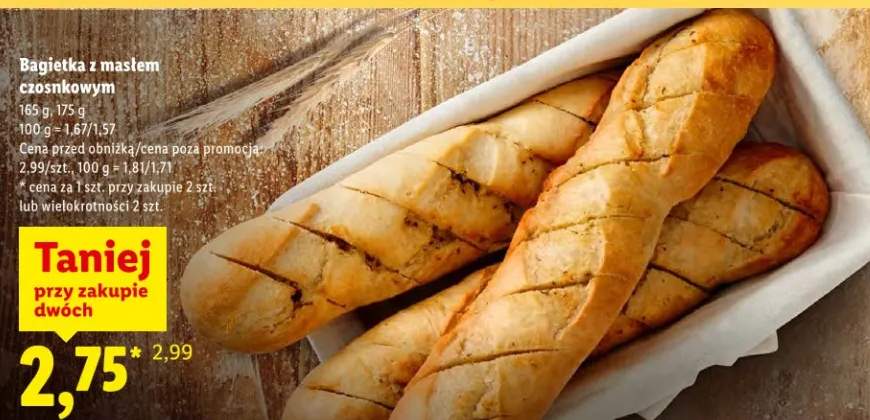 Bagietka z masłem czosnkowym