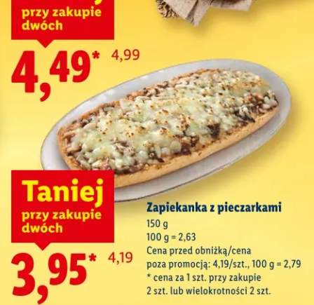 Zapiekanka z pieczarkami