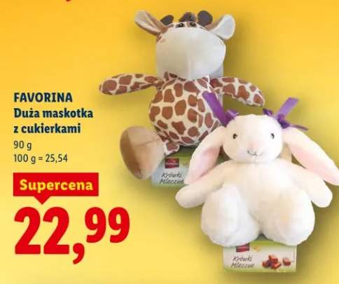 Duża maskotka z cukierkami