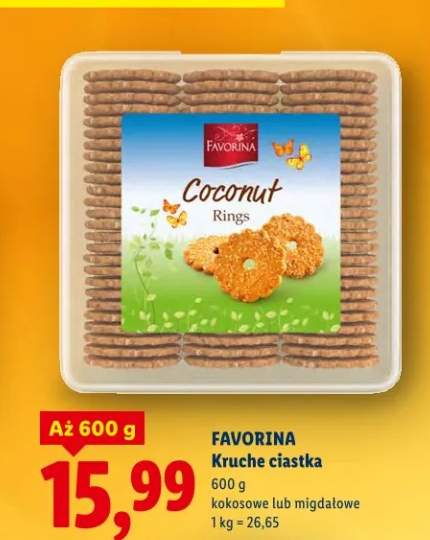 Kruche ciastka kokosowe lub migdałowe