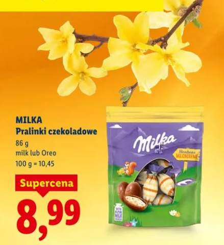 Pralinki czekoladowe milk lub Oreo