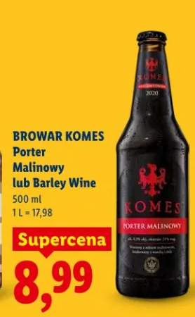 Piwo Porter Malinowy lub Barley Wine