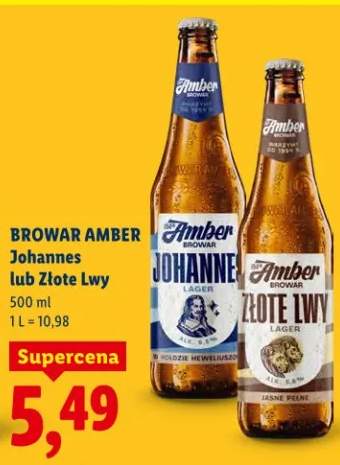 Piwo Amber Johannes lub Złote Lwy