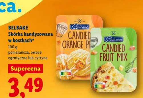 Skórka kandyzowana w kostkach