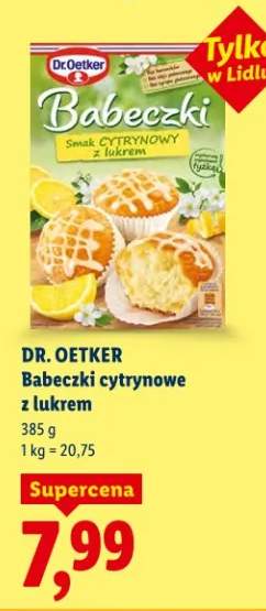 Babeczki cytrynowe z lukrem