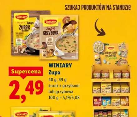 Zupa żurek z grzybami lub grzybowa