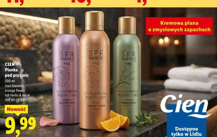 Pianka pod prysznic rose blossom, orange flower lub herbs & musk