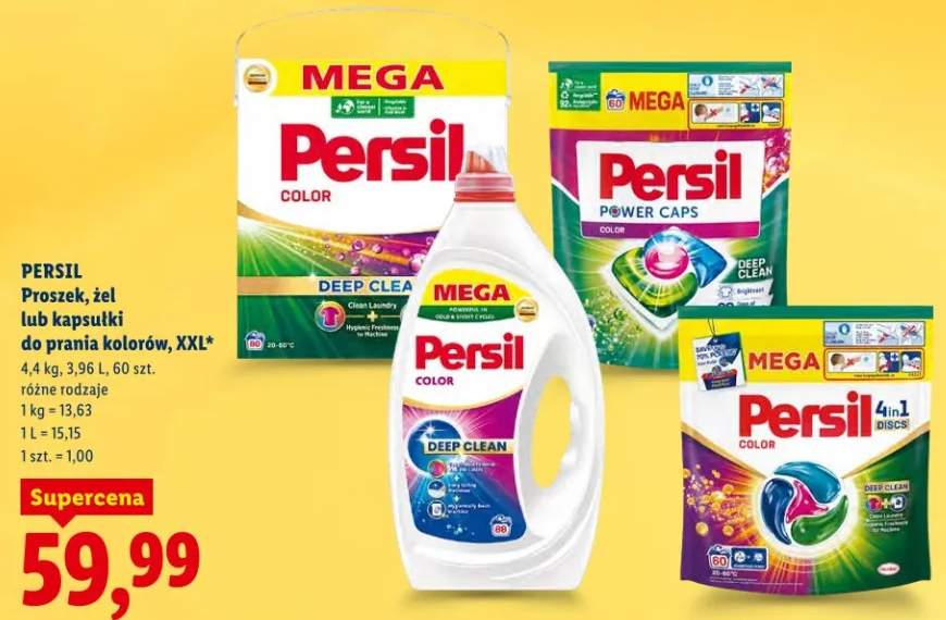 Proszek, żel lub kapsułki do prania kolorów