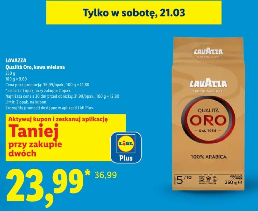 Kawa mielona Qualità Oro