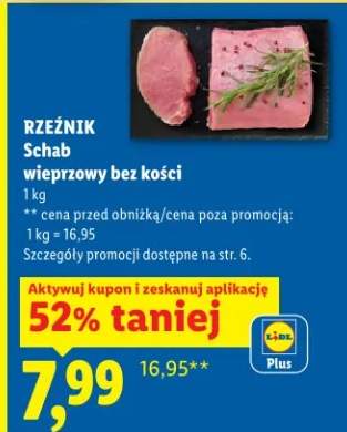 Schab wieprzowy bez kości