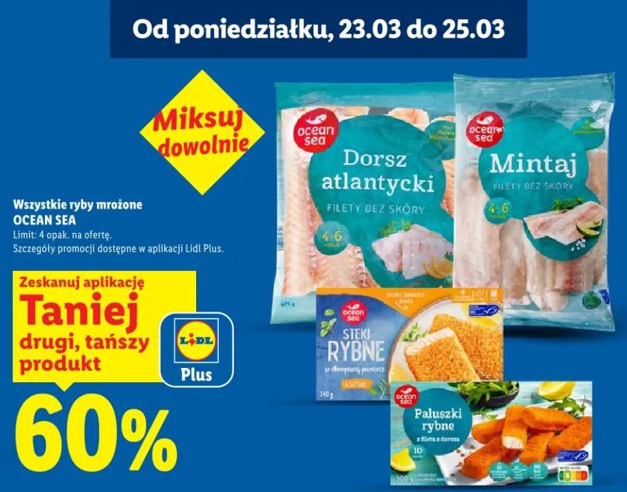 Paluszki rybne z filetów z dorsza