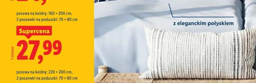 Pościel z mikrowłókna satynowego 160x200cm