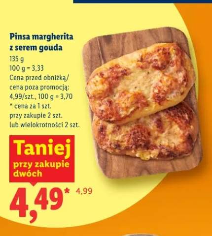 Pinsa margherita z serem gouda