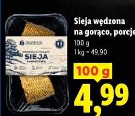 Sieja wędzona na gorąco, porcje