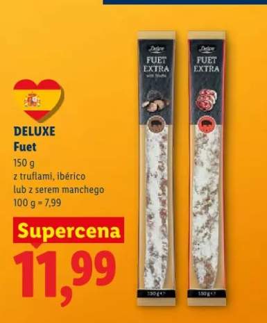 Fuet z truflami, ibérico lub z serem manchego