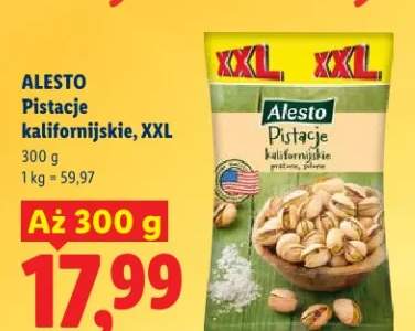 Pistacje kalifornijskie, XXL