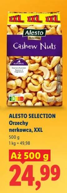 Orzechy nerkowca, XXL