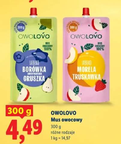 Mus owocowy jabłko-borówka amerykańska-gruszka