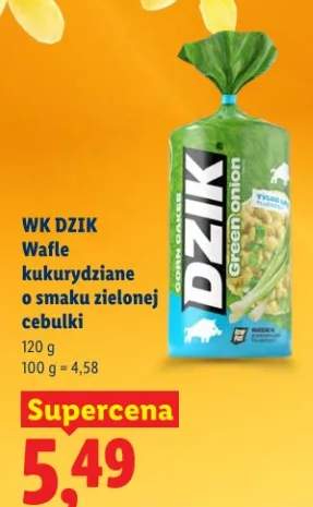 Wafle kukurydziane o smaku zielonej cebulki