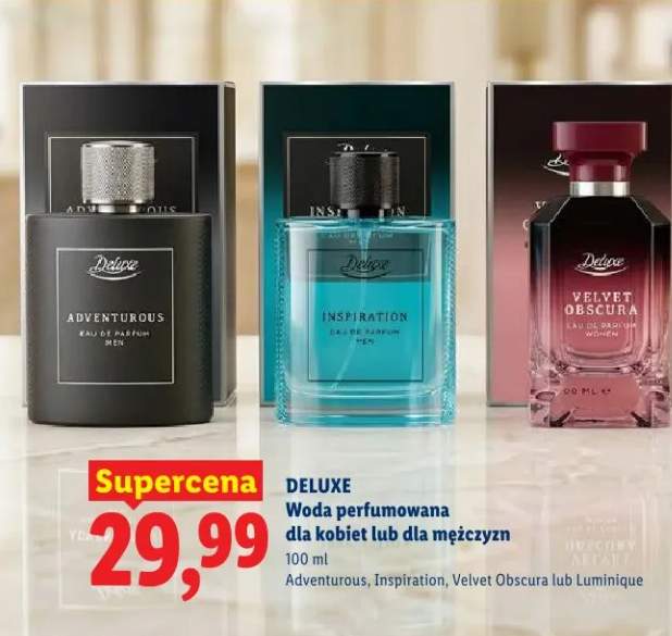 Woda perfumowana dla kobiet lub dla mężczyzn