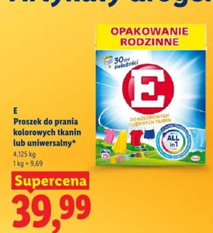 Proszek do prania kolorowych tkanin lub uniwersalny