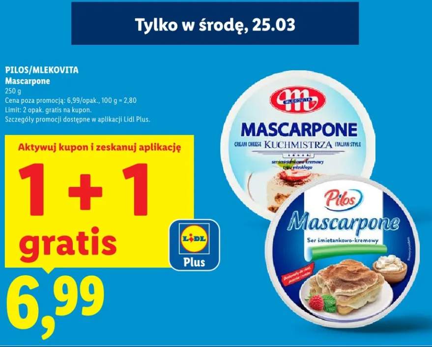 Mascarpone Pilos Mlekovita 250 g