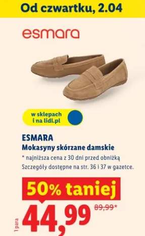 Mokasyny skórzane damskie