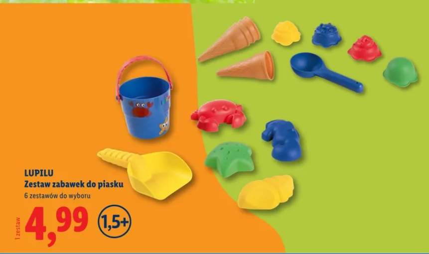Zestaw zabawek do piasku