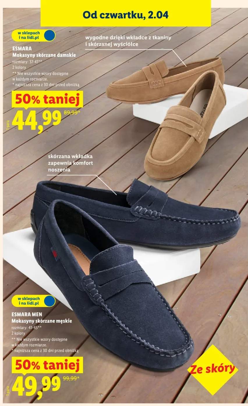 Mokasyny skórzane damskie