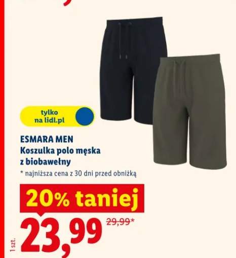 Koszulka polo męska z biobawełny