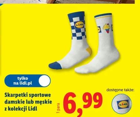 Skarpetki sportowe damskie lub męskie z kolekcji Lidl