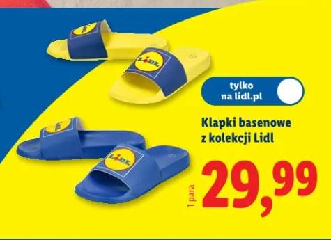 Klapki basenowe z kolekcji Lidl