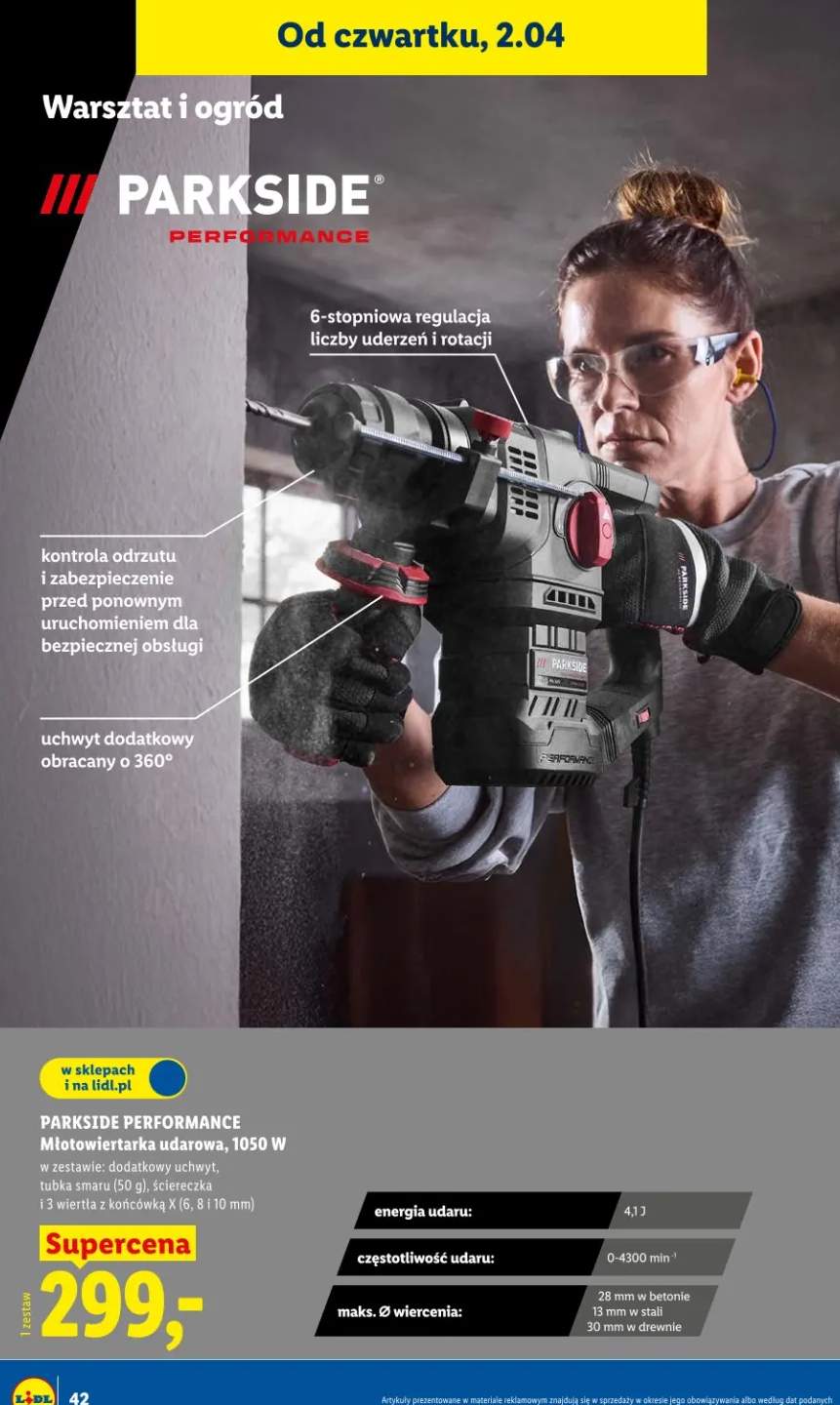 Młotowiertarka udarowa 1050W