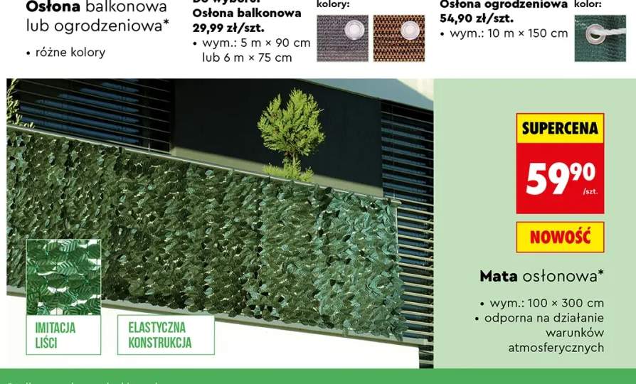 osłona balkonowa