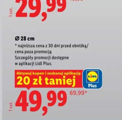 Patelnia z odlewu aluminium ze wskaźnikiem nagrania Ø 28cm