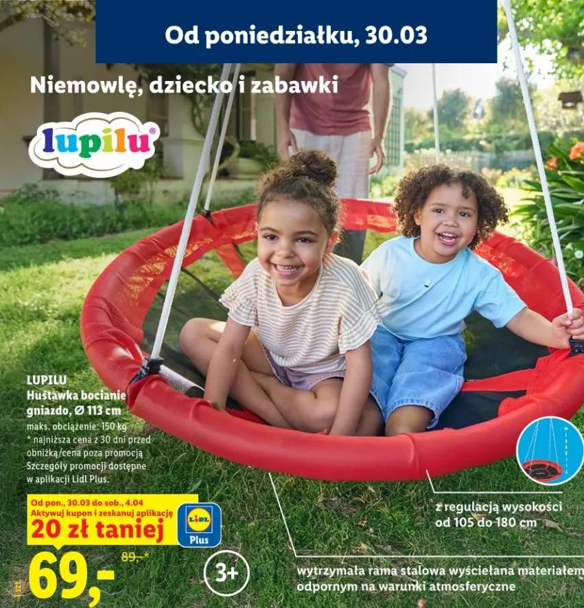 Huśtawka bocianie gniazdo