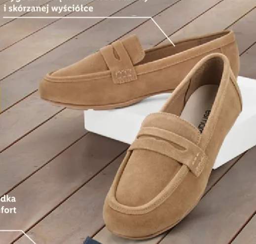 Mokasyny skórzane damskie