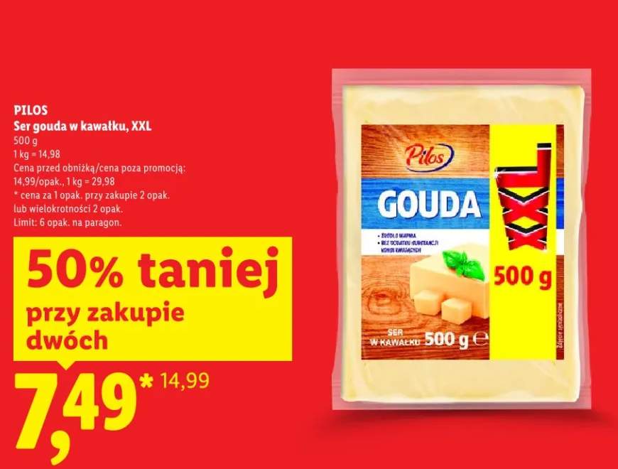 Ser gouda w kawałku XXL