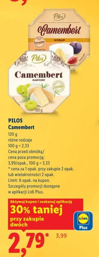 Camembert różne rodzaje