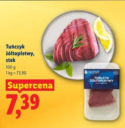 Tuńczyk żółtopłetwy, stek