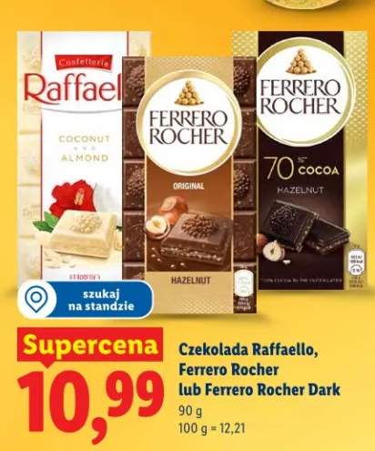 Czekolada Raffaello, Ferrero Rocher lub Ferrero Rocher Dark