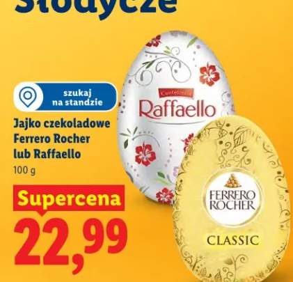 Jajko czekoladowe Ferrero Rocher lub Raffaello