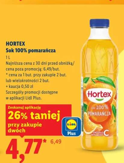 Sok 100% pomarańcza